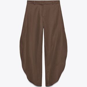 Sold out Zara Brown Wide-Leg Pants